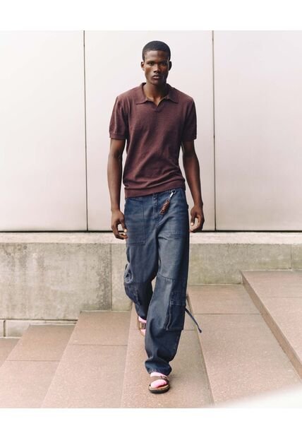 Jean Para Hombre Loose Color Gris Marca Seven Seven #45160621