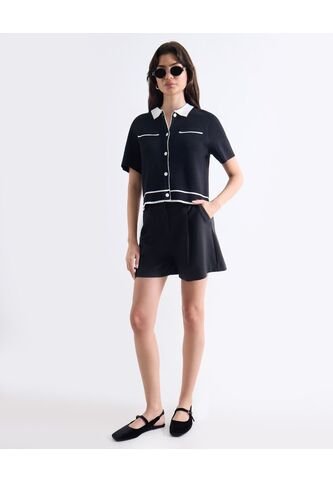 Short  Para Mujer Multiusos Plano Color Negro Marca Seven Seven #28191145 Seven Seven