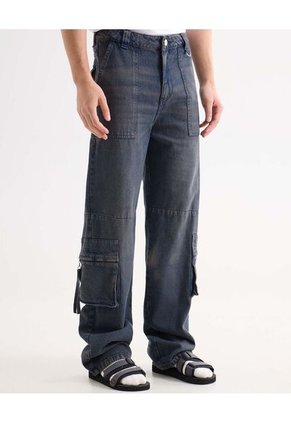 Jean Para Hombre Loose Color Gris Marca Seven Seven #45160621