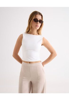 Camiseta Para Mujer Manga Sisa Moda Color Blanco Marca Seven Seven #28096435