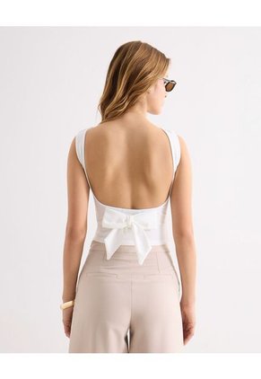 Camiseta Para Mujer Manga Sisa Moda Color Blanco Marca Seven Seven #28096435