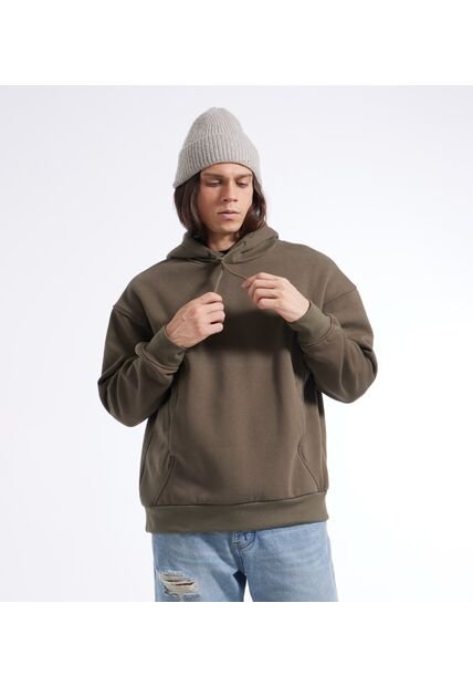 Buzo Para Hombre Hoodie Color Verde  Marca Seven Seven #45060585