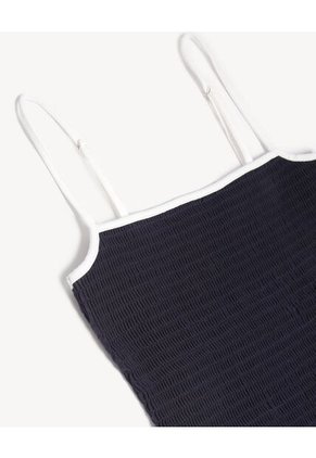 Camiseta Para Mujer Manga Sisa Moda Color Azul Marca Seven Seven #28096486