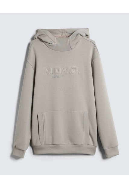 Buzo Para Hombre Hoodie Color Gris Claro Marca Seven Seven #45060667