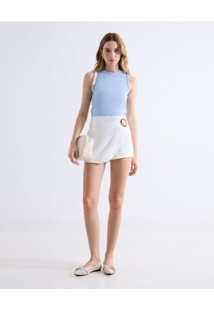 Short  Para Mujer Multiusos Plano Color Blanco Marca Seven Seven #28191143