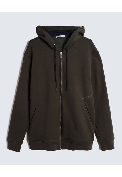 Buzo Para Hombre Zipper Color Verde Oliva Marca Seven Seven #45060676