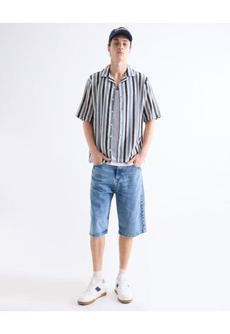 Bermuda  Para Hombre Regular Largo Color Azul Marca Seven Seven #45100764 Seven Seven