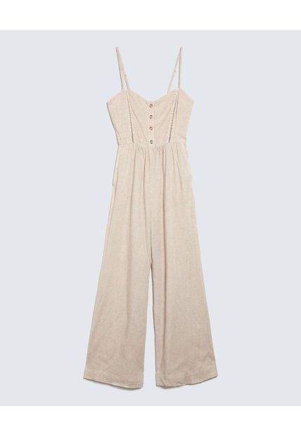 Enterizo Para Mujer Manga Sisa Color Beige Marca Seven Seven #28320428