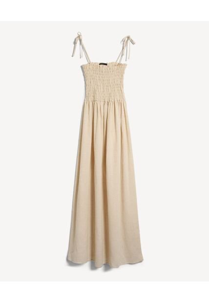 Vestido Para Mujer M/Sisa Largo Color Crudo Marca Seven Seven #28171429