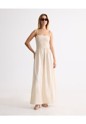 Vestido Para Mujer M/Sisa Largo Color Crudo Marca Seven Seven #28171429