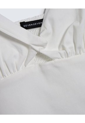 Blusa Para Mujer Manga Sisa Color Marfil Marca Seven Seven #28123942