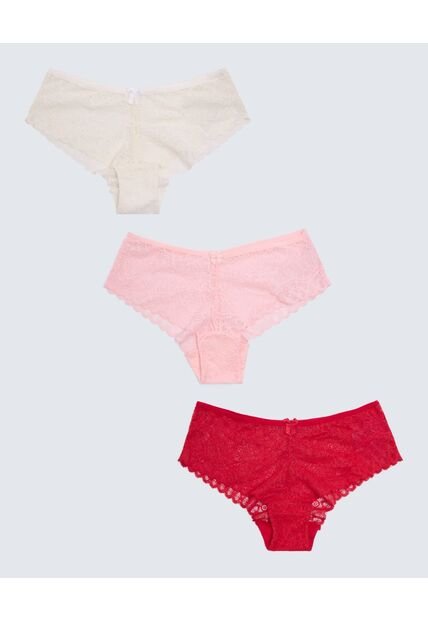 Panty Para Mujer Hipster Color Rojo Marca Seven Seven #28800101
