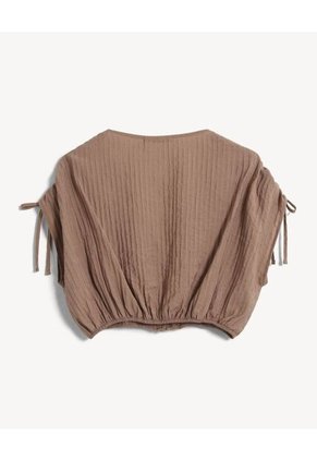 Blusa Para Mujer Manga Corta Color Arena Marca Seven Seven #28124056