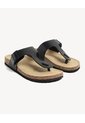 Sandalias Hebilla Anatómica  Para Hombre Negro Seven Seven de Seven Seven