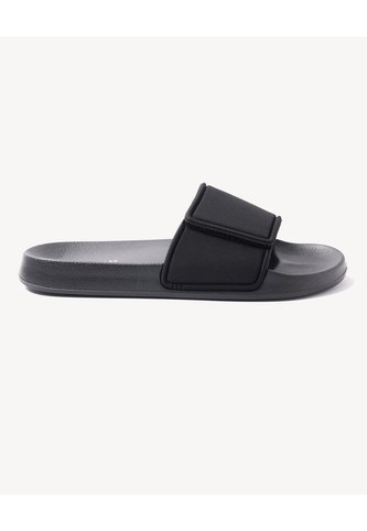 Sandalias Doble Correa Ajustable  Para Hombre Negro Seven Seven Seven Seven
