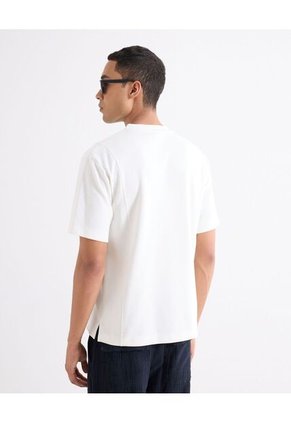 Camiseta  Para Hombre Manga Corta Cuello Redondo Color Marfil Marca Seven Seven #45092809