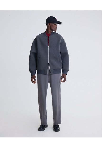 Pantalón Sastrero  Para Hombre Gris Seven Seven