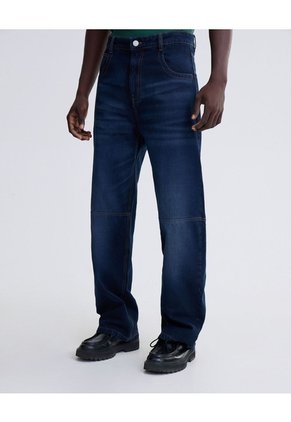 Jean Loose Oscuro Para Hombre Azul Seven Seven