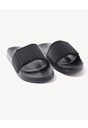 Sandalias Doble Correa Ajustable  Para Hombre Negro Seven Seven