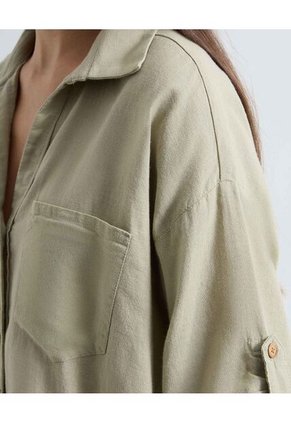 Blusa Para Mujer Manga Corta Color Beige Marca Seven Seven #28124011