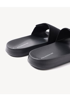 Sandalias Doble Correa Ajustable  Para Hombre Negro Seven Seven