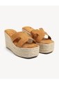 Espadrilles Plataforma Yute  Para Mujer Camel Seven Seven de Seven Seven