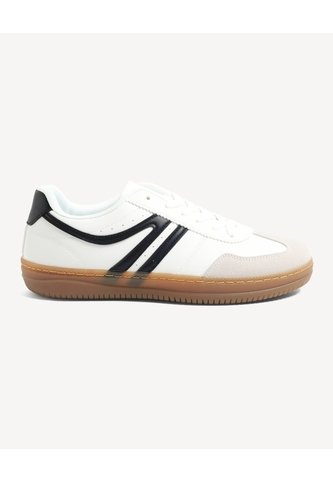 Tenis Paneles Multitextura  Para Hombre Blanco Seven Seven Seven Seven