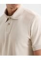 Polo Para Hombre Cuello Tejido Sin Bolsillo Color Beige Marca Seven Seven #45110899 de Seven Seven