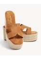 Espadrilles Plataforma Yute  Para Mujer Camel Seven Seven de Seven Seven