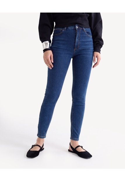 Jean Skinny Ajuste Flexible  Para Mujer Azul Seven Seven