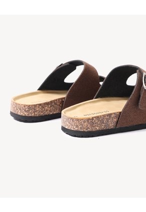 Sandalias Hebillas Ajustables  Para Hombre Café Seven Seven