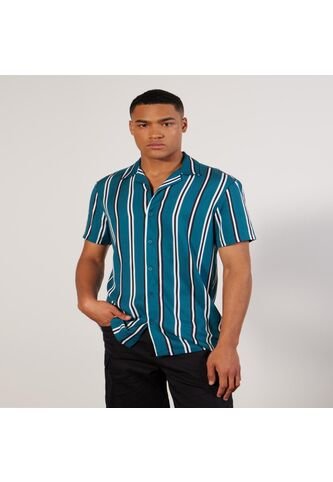 Camisa Para Hombre Manga Corta  Color Verde  Marca Seven Seven #45011956 Seven Seven