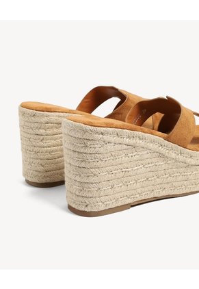 Espadrilles Plataforma Yute  Para Mujer Camel Seven Seven