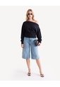 Buzo Escote Ojal  Para Mujer Negro Seven Seven de Seven Seven