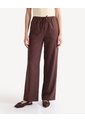 Pantalón Jogger Con Cordón  Para Mujer Café Seven Seven de Seven Seven