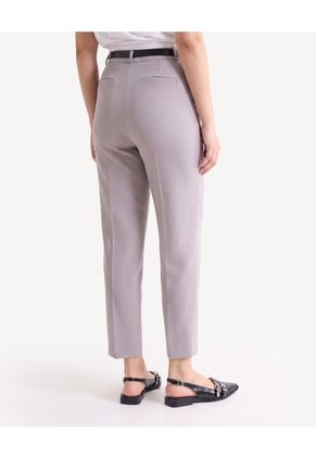 Pantalón Con Cinturón Ajustable  Para Mujer Taupe Seven Seven