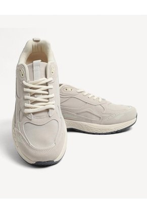 Tenis Paneles En Contraste  Para Hombre Rosado Seven Seven