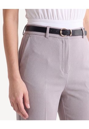 Pantalón Con Cinturón Ajustable  Para Mujer Taupe Seven Seven