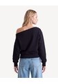 Buzo Escote Ojal  Para Mujer Negro Seven Seven de Seven Seven