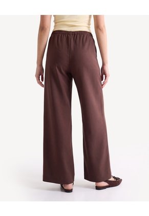 Pantalón Jogger Con Cordón  Para Mujer Café Seven Seven