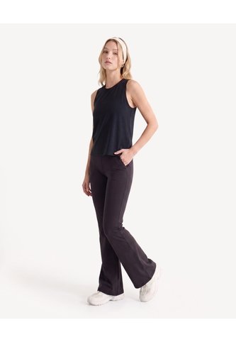 Camiseta Sport Sec Texturizada  Para Mujer Negro Seven Seven Seven Seven