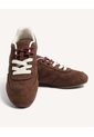 Tenis Gamuza Cordones Bicolor  Para Mujer Café Seven Seven de Seven Seven