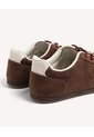 Tenis Gamuza Cordones Bicolor  Para Mujer Café Seven Seven de Seven Seven