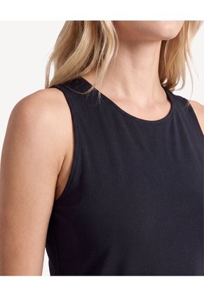 Camiseta Sport Sec Texturizada  Para Mujer Negro Seven Seven