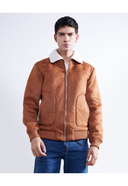 Chaqueta Para Hombre Trucker Color Camel Marca Seven Seven #45080433