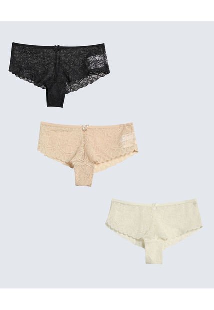 Panty Para Mujer Hipster Color Crudo Marca Seven Seven #28800097