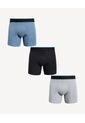 Boxer X3 Para Hombre Filete Medio Algodón Color Azul Marca Seven Seven #45000389 de Seven Seven