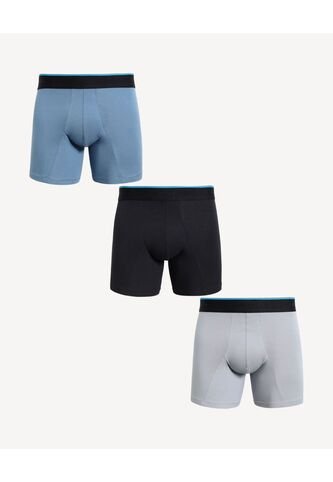 Boxer X3 Para Hombre Filete Medio Algodón Color Azul Marca Seven Seven #45000389 Seven Seven
