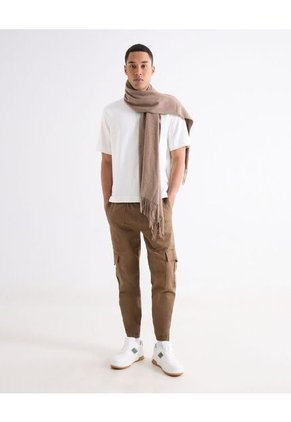 Camiseta  Para Hombre Manga Corta Cuello Redondo Color Marfil Marca Seven Seven #45092837