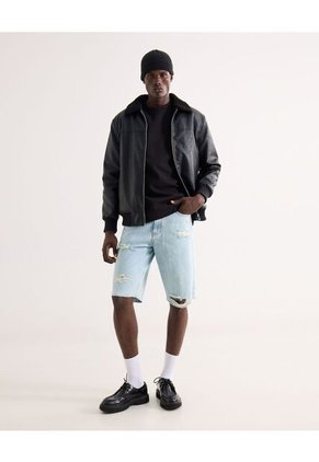 Bermuda Para Hombre Regular Corto Color Azul Marca Seven Seven #45100728